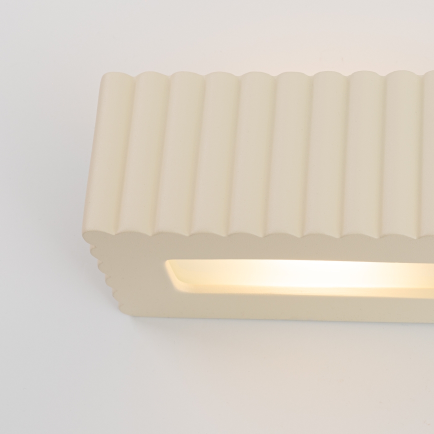 Sieninis šviestuvas RIGATA 1xE27/15W/230V keramika/kreminė