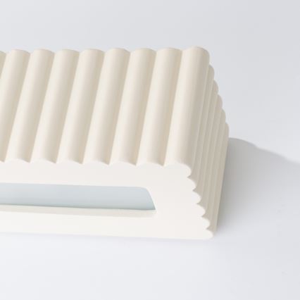 Sieninis šviestuvas RIGATA 1xE27/15W/230V keramika/kreminė