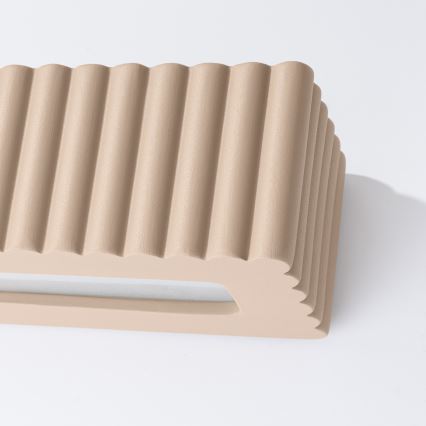 Sieninis šviestuvas RIGATA 1xE27/15W/230V keraminis/taupe