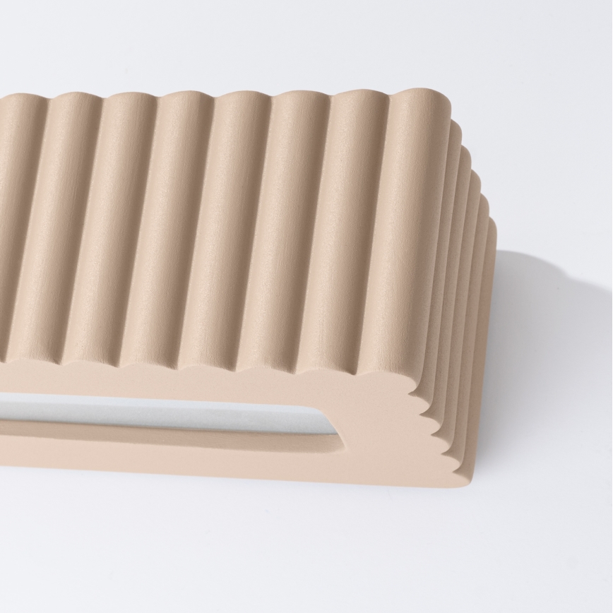 Sieninis šviestuvas RIGATA 1xE27/15W/230V keraminis/taupe