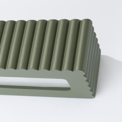 Sieninis šviestuvas RIGATA 1xE27/15W/230V keramika/žalia