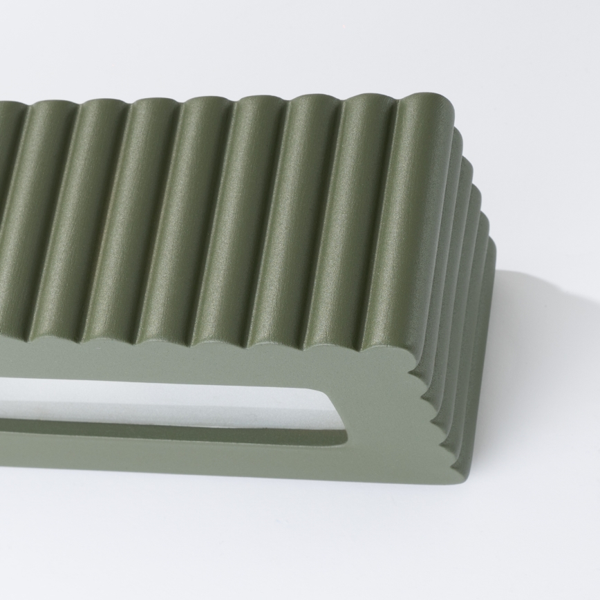 Sieninis šviestuvas RIGATA 1xE27/15W/230V keramika/žalia