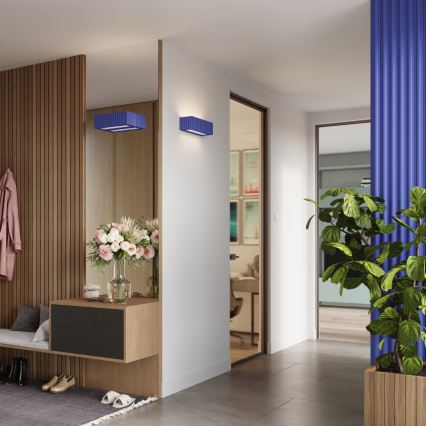 Sieninis šviestuvas RIGATA 1xE27/15W/230V keramika/mėlyna