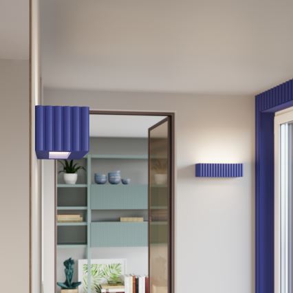 Sieninis šviestuvas RIGATA 1xE27/15W/230V keramika/mėlyna