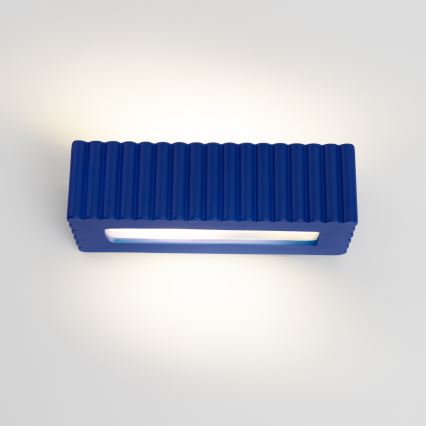 Sieninis šviestuvas RIGATA 1xE27/15W/230V keramika/mėlyna