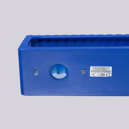 Sieninis šviestuvas RIGATA 1xE27/15W/230V keramika/mėlyna