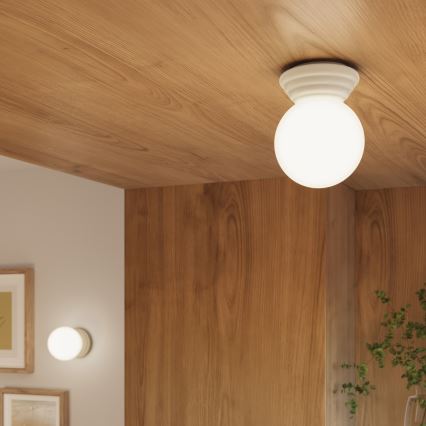 Vonios kambario sieninis šviestuvas ZORI 1xG9/8W/230V IP44 smėlio spalvos