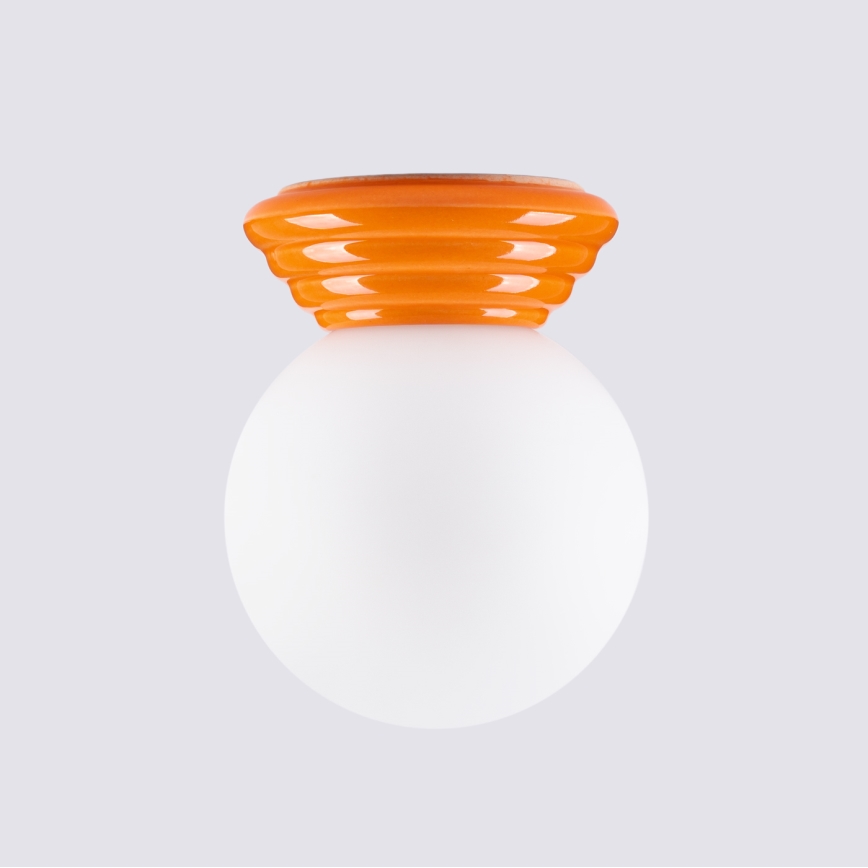 Sieninis vonios šviestuvas ZORI 1xG9/8W/230V IP44 oranžinis
