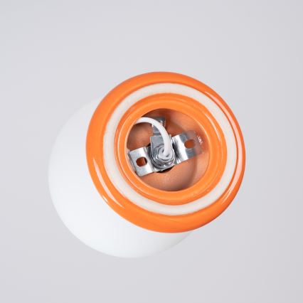 Sieninis vonios šviestuvas ZORI 1xG9/8W/230V IP44 oranžinis