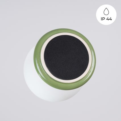 Vonios kambario sieninis šviestuvas ZORI 1xG9/8W/230V IP44 žalias