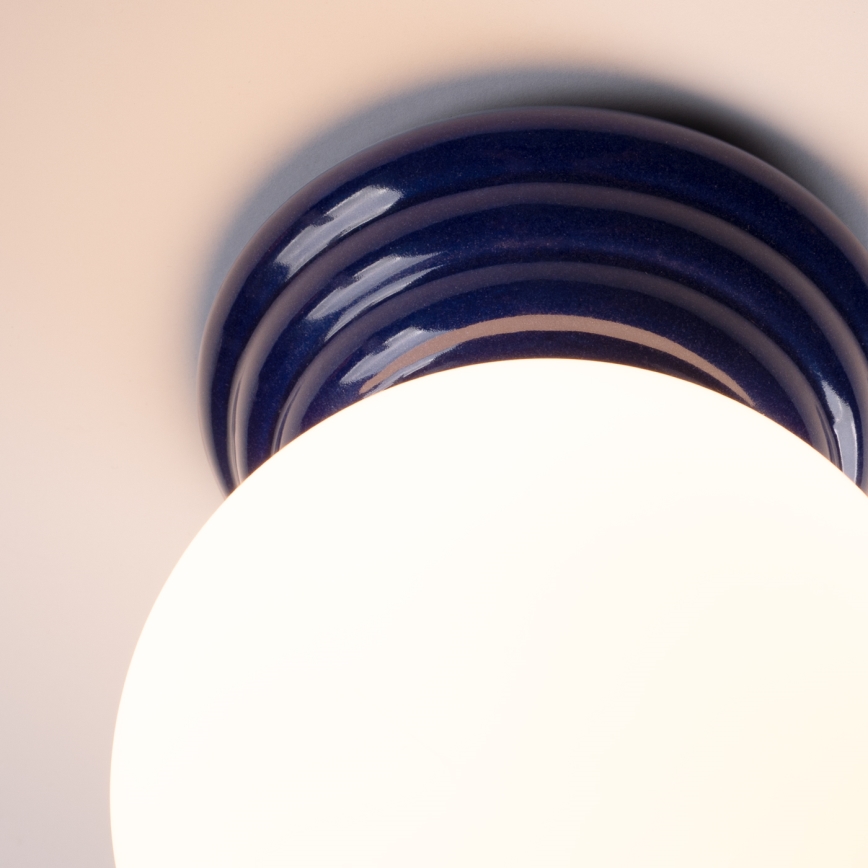 Vonios sieninis šviestuvas ZORI 1xG9/8W/230V IP44 mėlynas