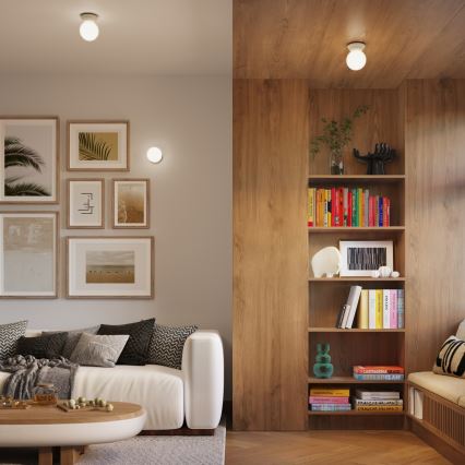 Vonios kambario lubinis šviestuvas ZORI 1xG9/8W/230V Ø 12 cm IP44 smėlinis