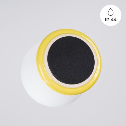 Vonios kambario lubinis šviestuvas ZORI 1xG9/8W/230V Ø 12 cm IP44 geltonas