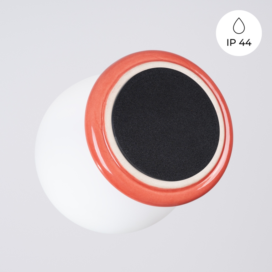 Lubinis vonios šviestuvas ZORI 1xG9/8W/230V Ø 12 cm IP44 rožinė