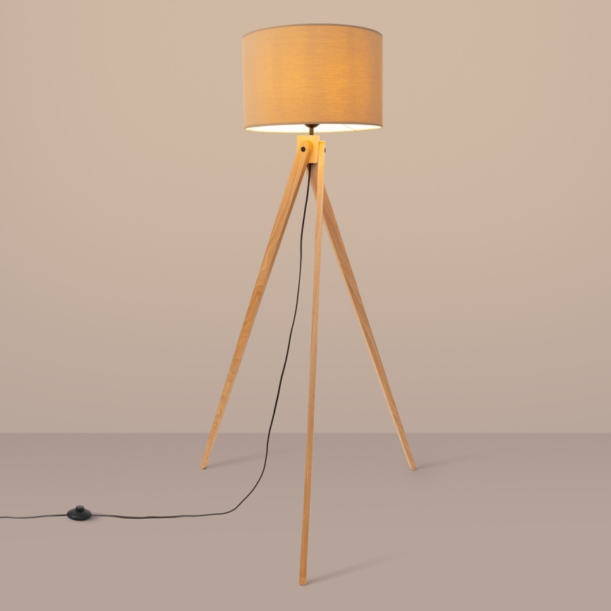 Grindinė lempa NATT 1xE27/15W/230V smėlio spalvos