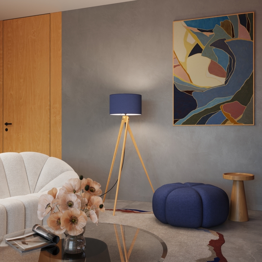 Pastatomas šviestuvas NATT 1xE27/15W/230V mėlynas