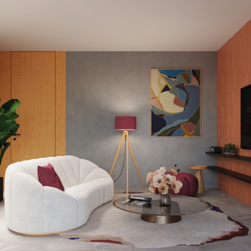 Grindinė lempa NATT 1xE27/15W/230V raudona