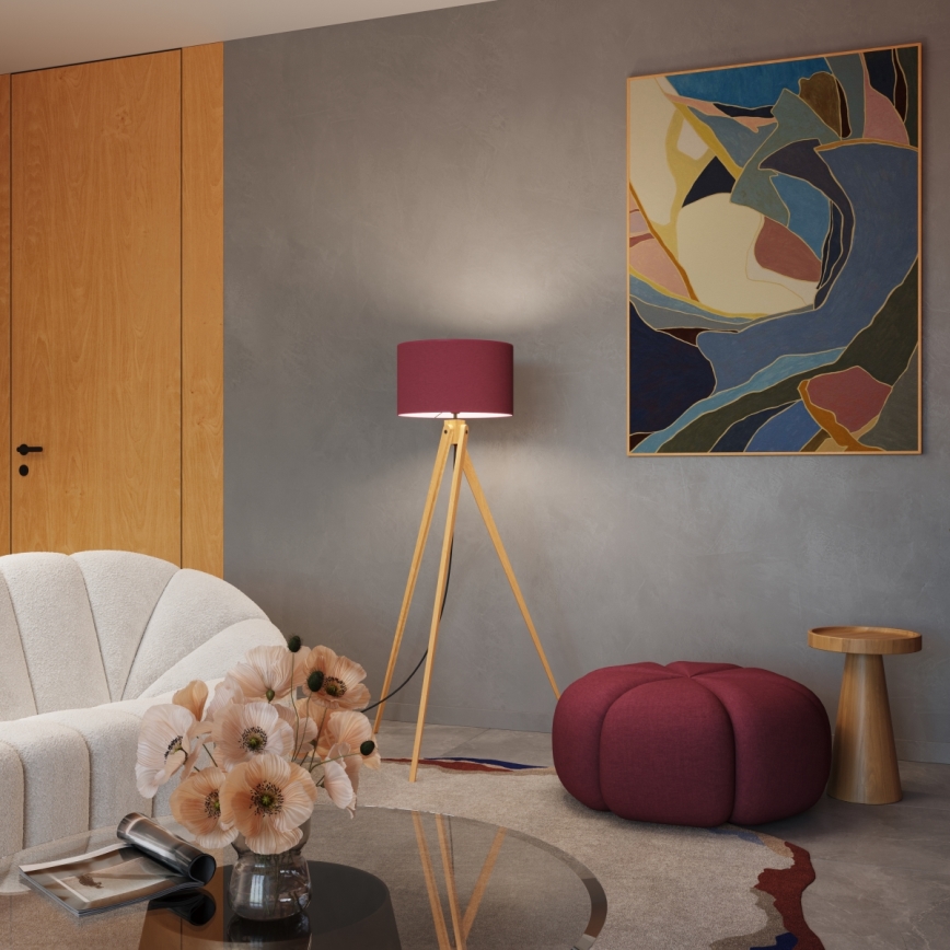 Grindinė lempa NATT 1xE27/15W/230V raudona