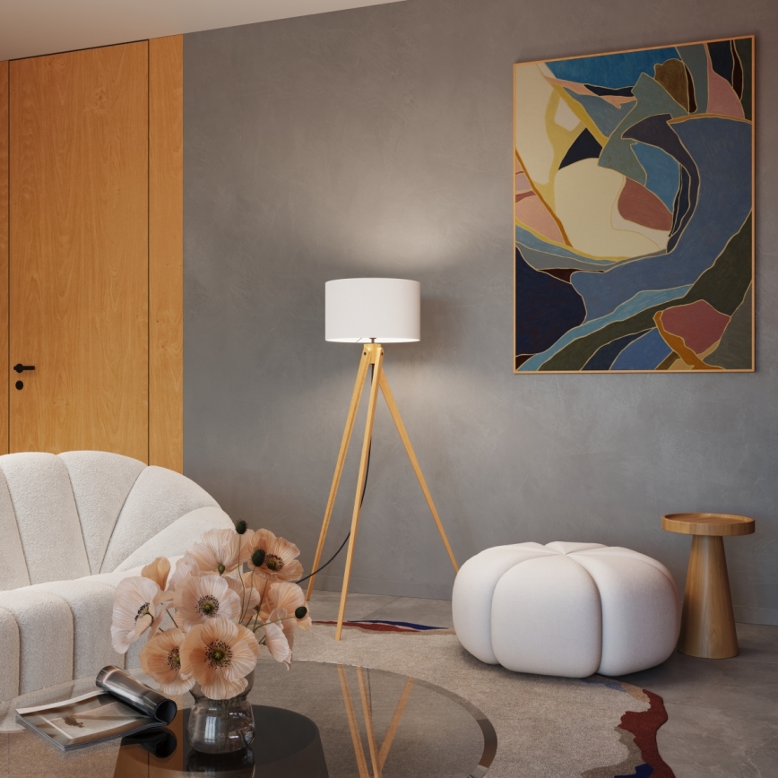 Grindinė lempa NATT 1xE27/15W/230V balta