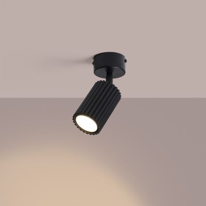 Taškinis šviestuvas KARBON 1xGU10/10W/230V juodas