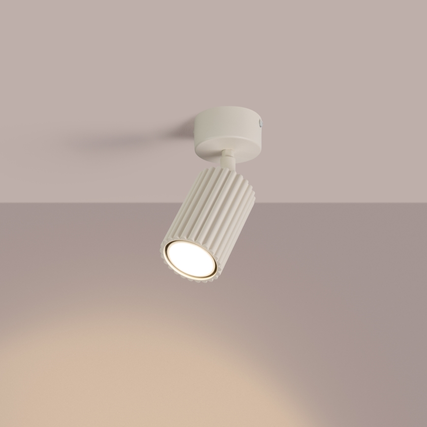 Taškinis šviestuvas KARBON 1xGU10/10W/230V kreminė