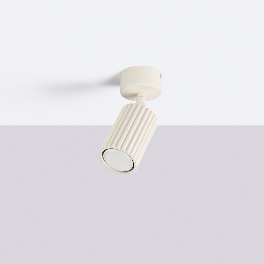 Taškinis šviestuvas KARBON 1xGU10/10W/230V kreminė