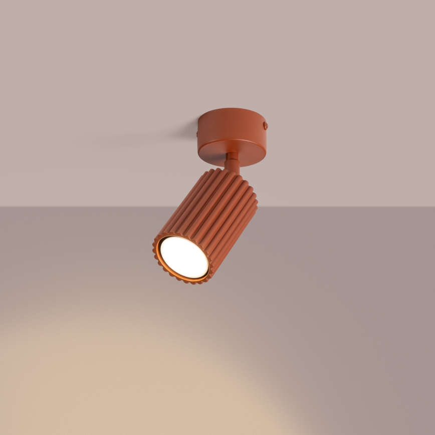 KARBON taškinis šviestuvas 1xGU10/10W/230V, oranžinis