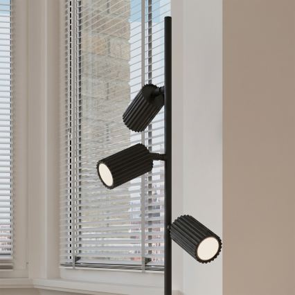 Pastatoma lempa KARBON 3xGU10/10W/230V juoda