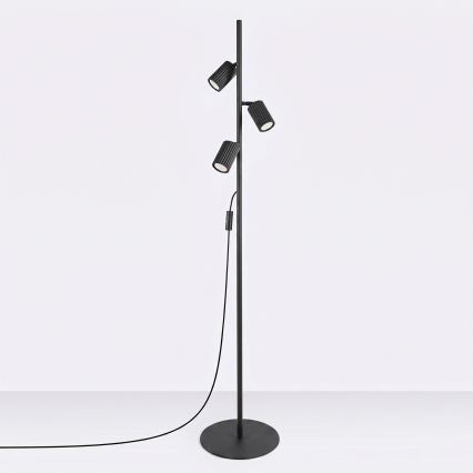 Pastatoma lempa KARBON 3xGU10/10W/230V juoda