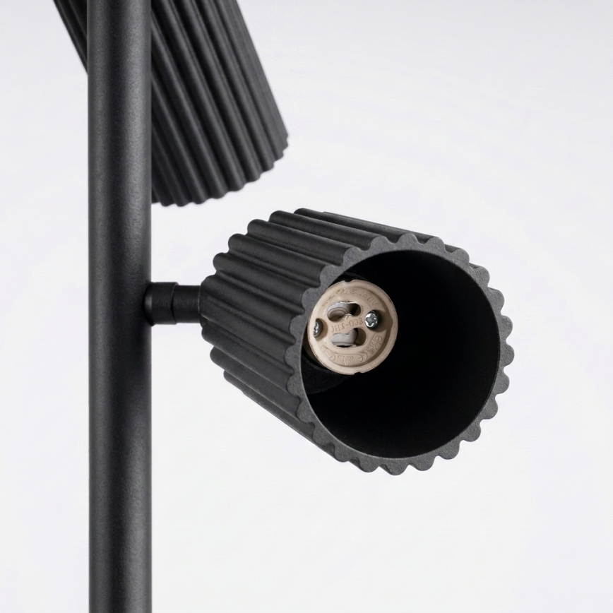 Pastatoma lempa KARBON 3xGU10/10W/230V juoda