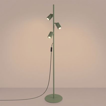 Pastatoma lempa KARBON 3xGU10/10W/230V žalia