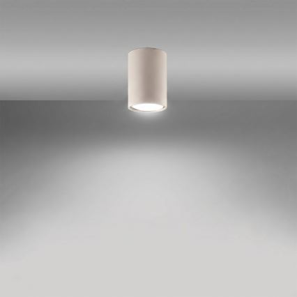 Kryptinis šviestuvas LAGOS 1xGU10/10W/230V 10 cm kreminės spalvos