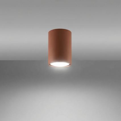 Taškinis šviestuvas LAGOS 1xGU10/10W/230V 10 cm rudas