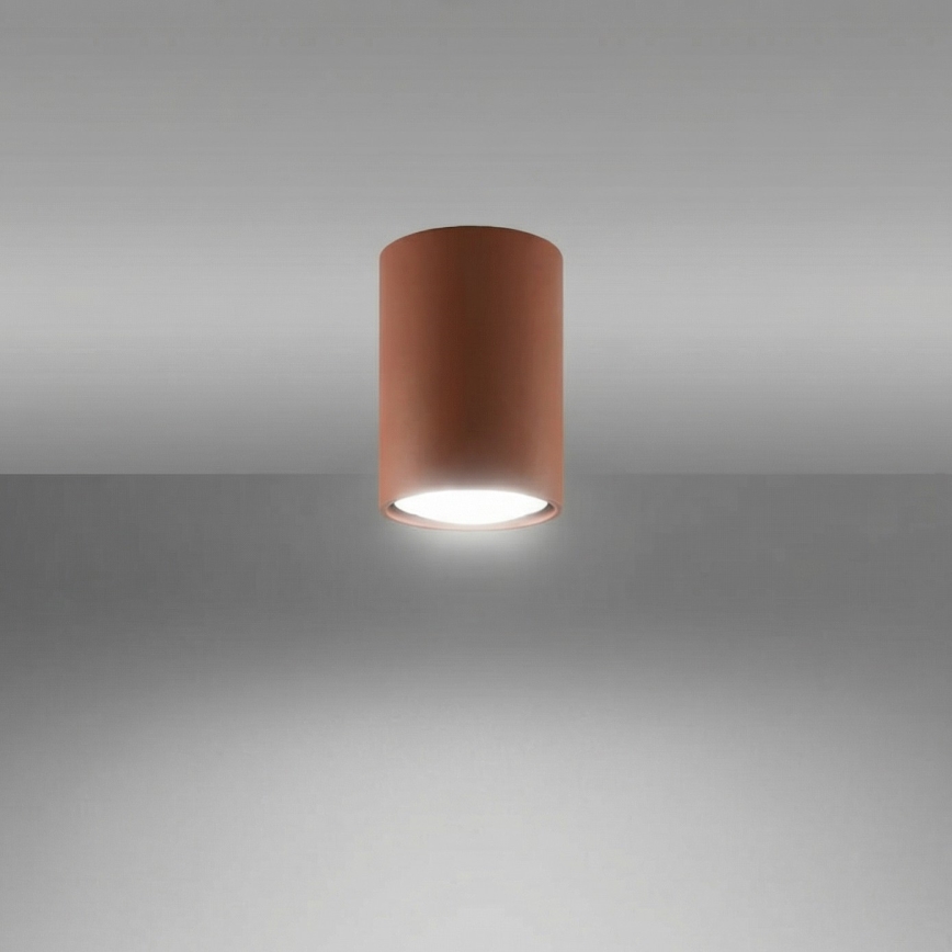 Taškinis šviestuvas LAGOS 1xGU10/10W/230V 10 cm rudas