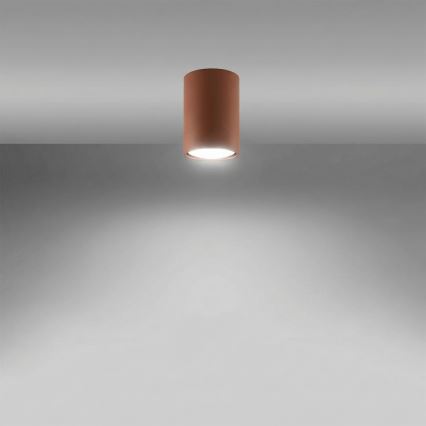 Taškinis šviestuvas LAGOS 1xGU10/10W/230V 10 cm rudas