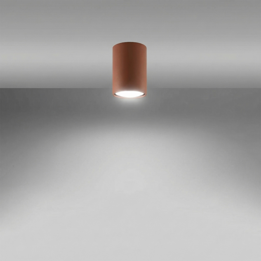 Taškinis šviestuvas LAGOS 1xGU10/10W/230V 10 cm rudas