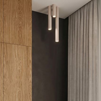 Stilingas akcentinis šviestuvas LAGOS — 1xGU10/10W/230V, skersmuo 20 cm, kreminės spalvos