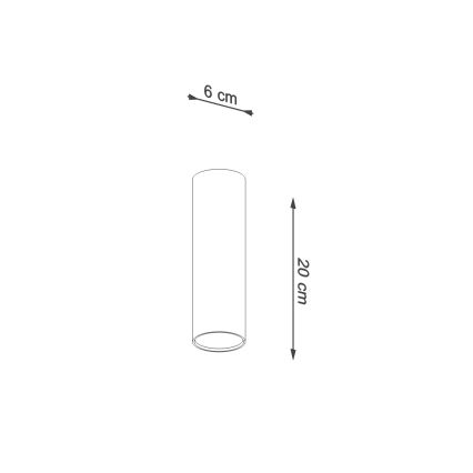 Stilingas akcentinis šviestuvas LAGOS — 1xGU10/10W/230V, skersmuo 20 cm, kreminės spalvos