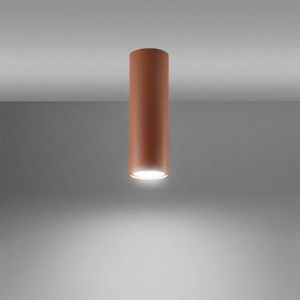 Taškinis šviestuvas LAGOS 1xGU10/10W/230V 20 cm ruda