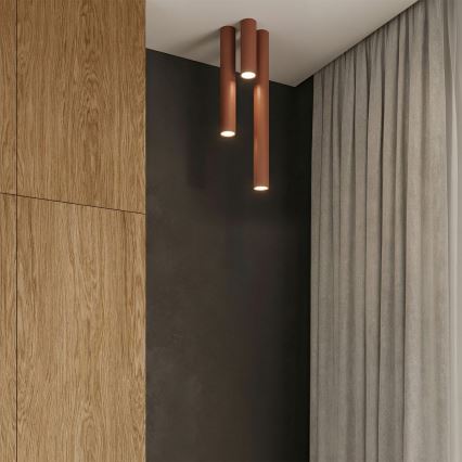 Taškinis šviestuvas LAGOS 1xGU10/10W/230V 20 cm ruda