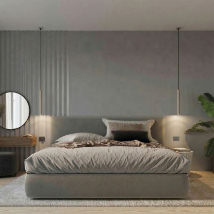 Pakabinamas šviestuvas su laidu PASTELO 1xG9/8W/230V taupe