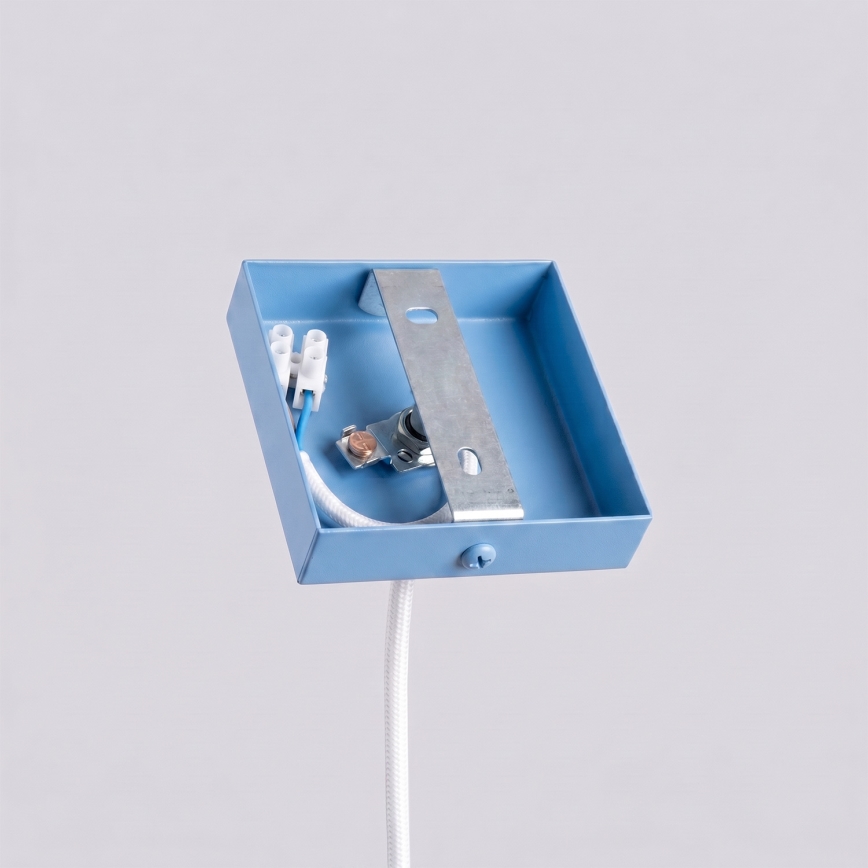Pakabinamas šviestuvas ant laido PASTELO 1xG9/8W/230V mėlynas