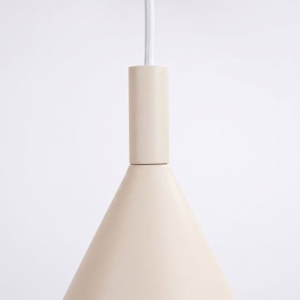 Pakabinamas šviestuvas su laidu NOX 1xE27/15W/230V kreminės spalvos