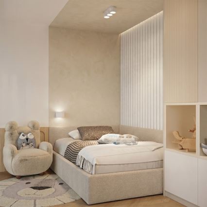 Sieninis šviestuvas AURA 1xGX53/10W/230V baltas