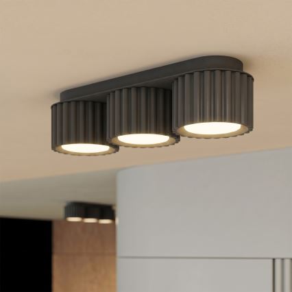Taškinis šviestuvas AURA 3xGX53/10W/230V juodas