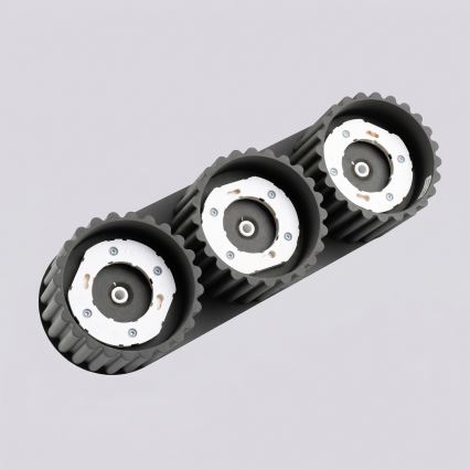 Taškinis šviestuvas AURA 3xGX53/10W/230V juodas