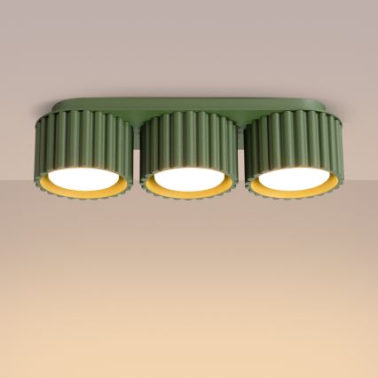 Taškinis šviestuvas AURA 3xGX53/10W/230V, žalias