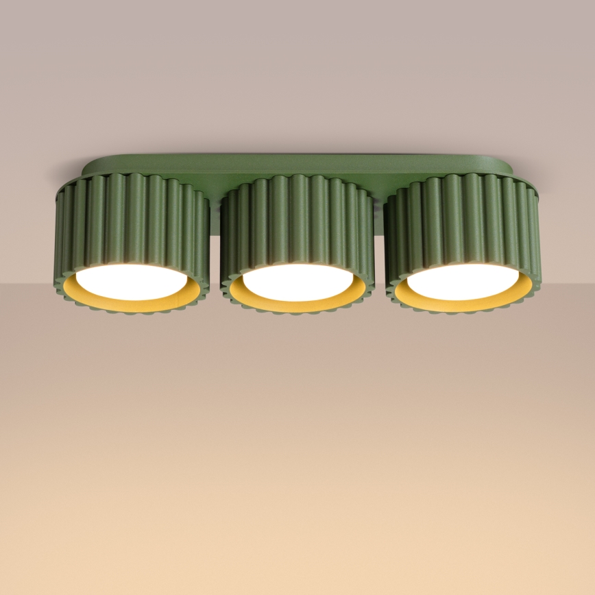 Taškinis šviestuvas AURA 3xGX53/10W/230V, žalias