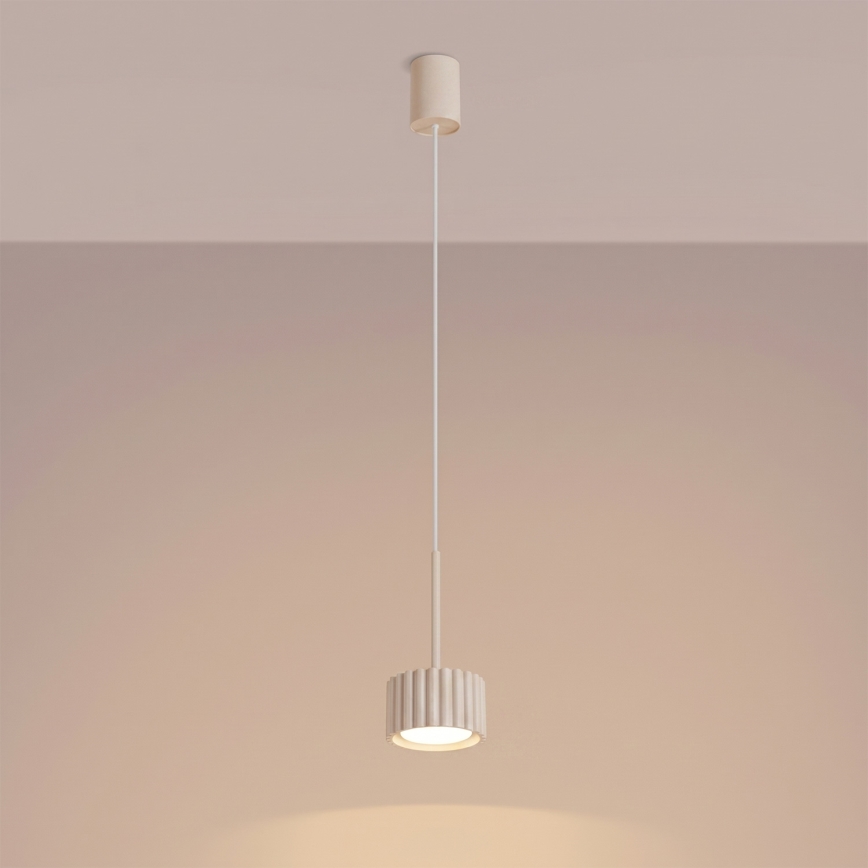 Pakabinamas šviestuvas su laidu AURA 1xGX53/10W/230V kreminis