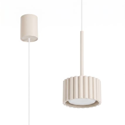 Pakabinamas šviestuvas su laidu AURA 1xGX53/10W/230V kreminis